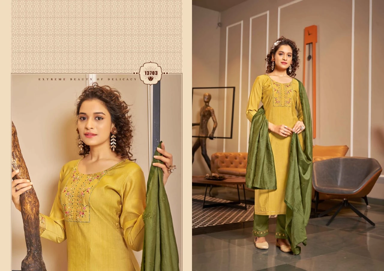 Kalaroop Zara Heavy Rayon Cotton Wholesale Readymade Salwar Suit Catalog — Wholesale Salwar Suits, MPA wholesale from Surat - Gallery Image 6